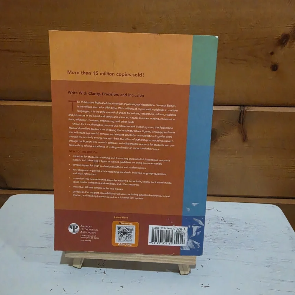 Publication Manual 7th Edition of the American Psychological As... 9781433832161